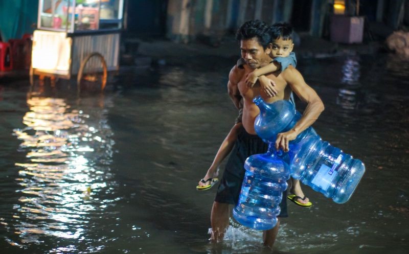 Dua RT di Pluit Terendam Banjir Rob, Air Capai 55 cm