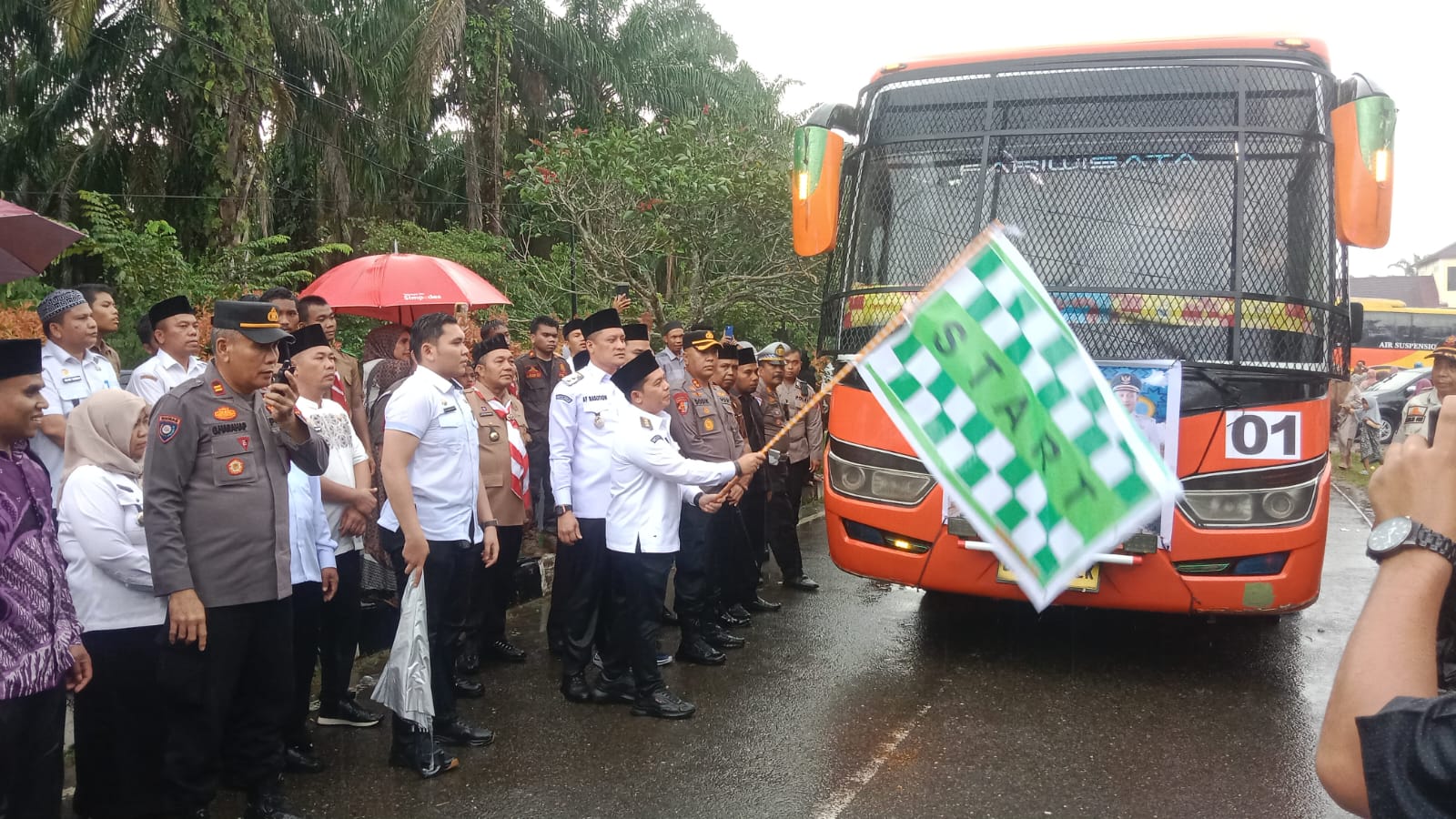 Kapolres Palas Siapkan Pengamanan Keberangkatan Jamaah Calhaj ke Asrama Haji Medan